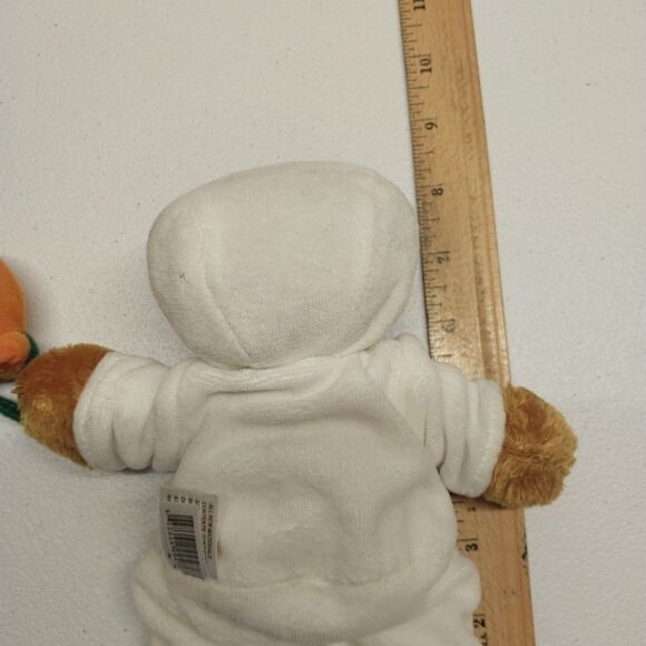 Rare Plushland 2006 Halloween Teddy Bear Ghost Costume Mask Pumpkin Small Plush - Picture 8 of 12